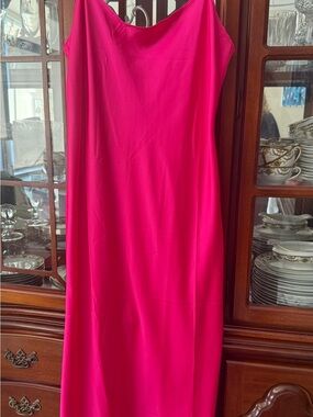 J Crew Gwyneth Hot Pink Slip Dress